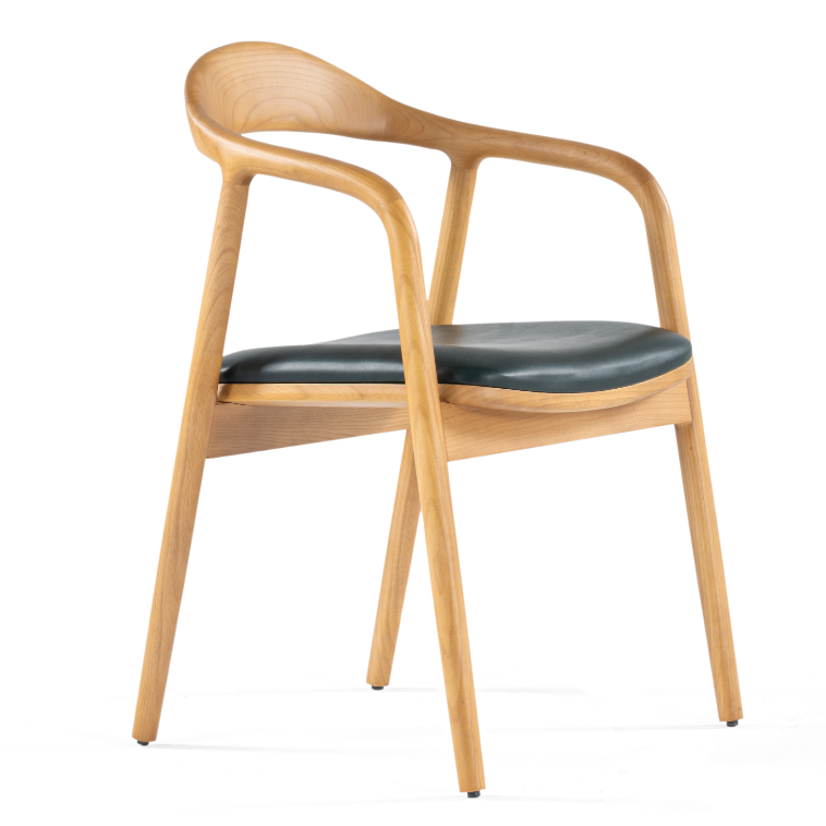Wood matstol